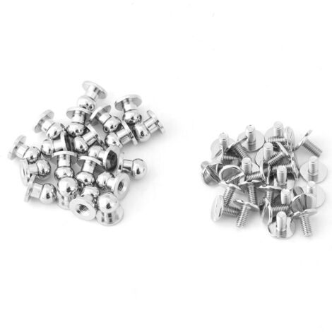 Jeffergarden Rivets clous, boutons clous en cuivre massif pour sacs, ceintures et articles de maroquinerie, accessoires de décoration pour la création de sacs à main, portefeuilles et pochettes.