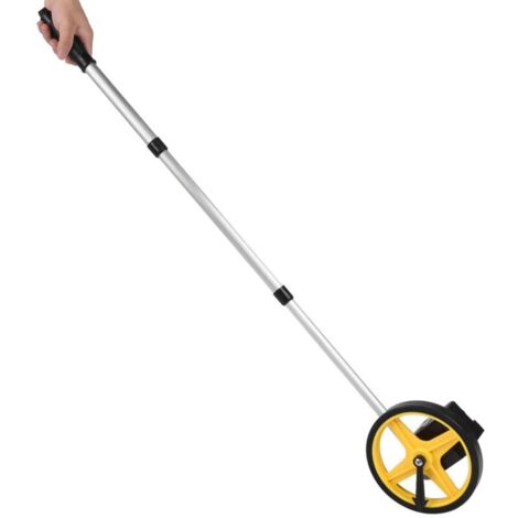 Jeffergarden Roue de mesure portable 09999,9 m, rouleau de distance pour usages multiples, petit format