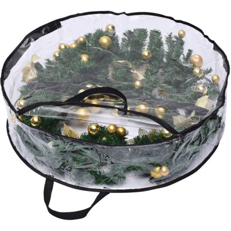 Jeffergarden Sac de rangement décoratif renforcé grande capacité de 30 pouces pour guirlandes