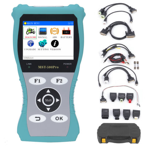 Jeffergarden Scanner de moto OBD2, lecteur de Codes d'erreur, outil de Diagnostic professionnel, écran LCD 3,5 pouces, pour SUZUKI PIAGGIO