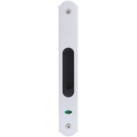Jeffergarden – Serrure de porte coulissante en acier inoxydable – Verrou à crochet unilatéral – Pour fenêtres et portes en verre – Installation rapide