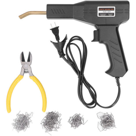 Jeffergarden Soudeurs à agrafeuse à chaud 50W, outils de Garage, Kit de réparation de pare-chocs de voiture, Machine de réparation de soudage, prise BlackUS 110V