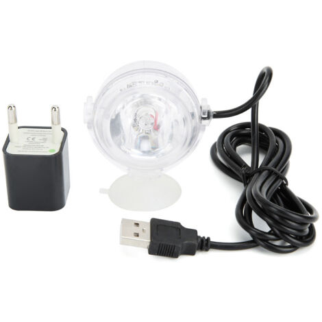 Jeffergarden Spot LED Submersible pour Aquarium, éclairage amphibie sous-marin, prise ue, 100-240V (Spot bleu clair)