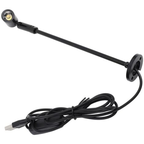 Jeffergarden ‌Spot LED sur pied‌ pour vitrine bijoux ‌alimentation USB‌ lampe bureau aluminium éclairage art design