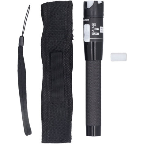 Jeffergarden Stylo testeur de fibre optique, détecteur de défauts visibles 80 km, testeur portable sans contact, connecteur universel 2,5 mm