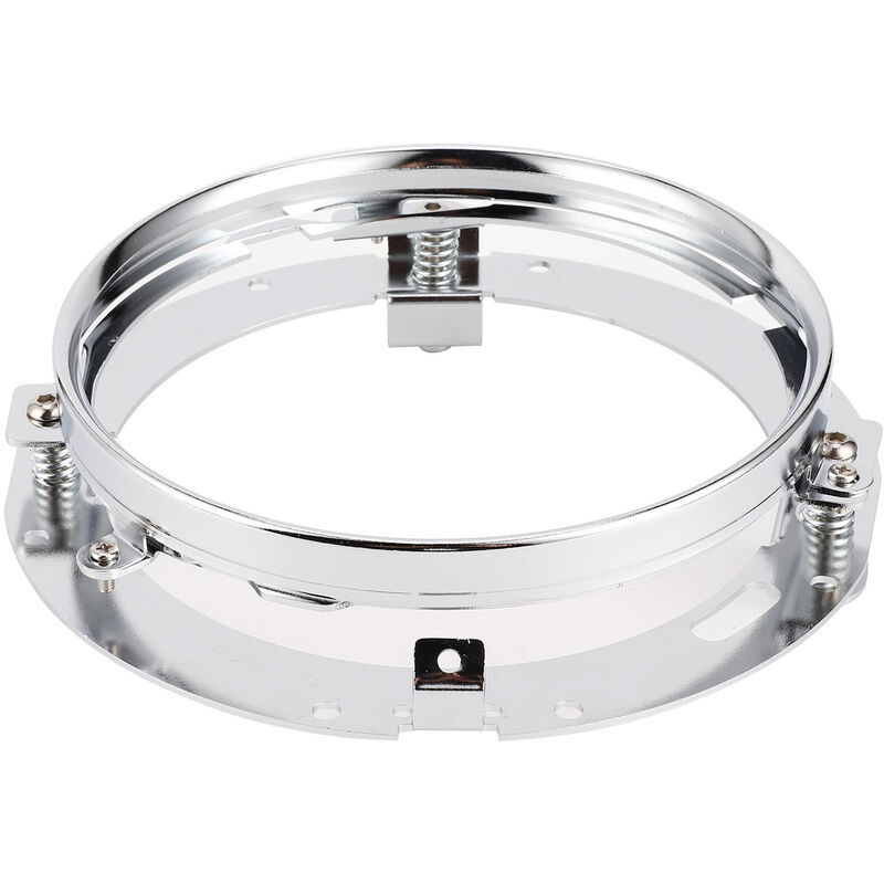 Jeffergarden - Support de montage de phare avant, support rond, Base de fixation 7 pouces, adapté pour Jeep Wrangler JKSilver