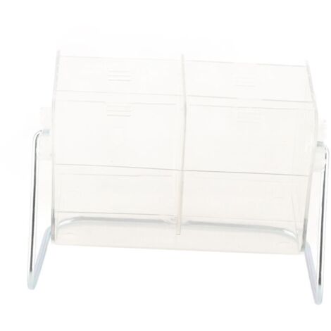 Jeffergarden Support de télécommande en plastique transparent organisateur de bureau étui de téléphone portable Transparent lunettes divers bote de rangement