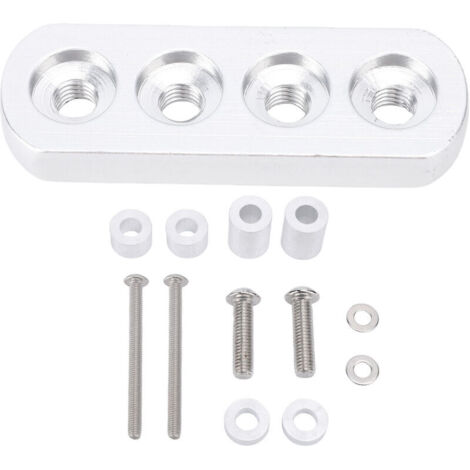 Jeffergarden Support stabilisateur d'amortisseur de direction de moto en alliage d'aluminium, aspect tendance, stabilité améliorée, adapté aux scooters et vélos électriques, argent
