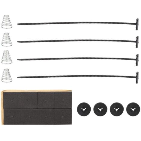 Jeffergarden Support universel durable en plastique pour ventilateur électrique, kit de montage de refroidissement, résistant à la chaleur pour voiture et camion