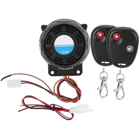 Jeffergarden Système d'alarme antivol pour moto avec télécommande (105-125 dB)