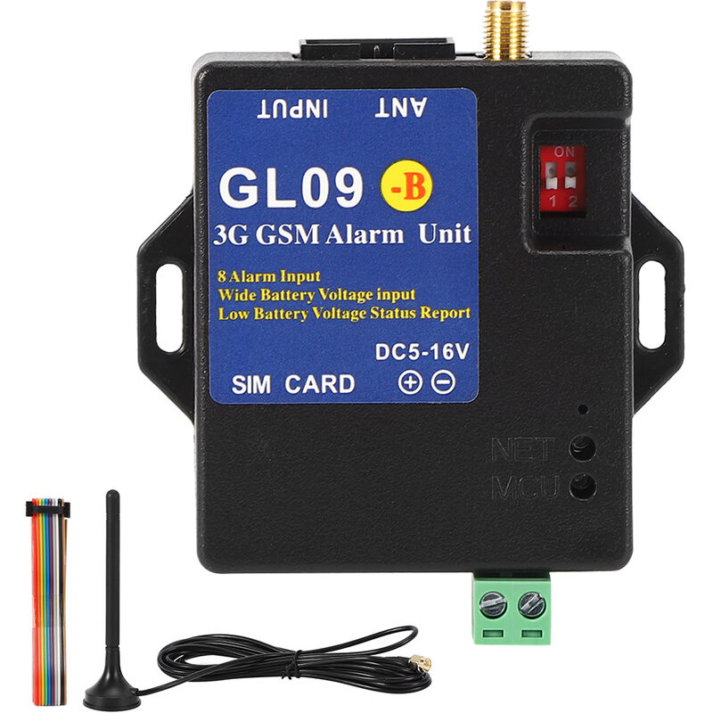 Jeffergarden - Système d'alarme gsm à 8 entrées Module d'alerte sans fil GL09B 3G pour la sécurité à domicile