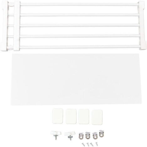 Jeffergarden tagère de tension pour placard tagère de rangement extensible sans clous pour armoire penderie 75-120 cm / 29,5-47,2 pouces de longueur