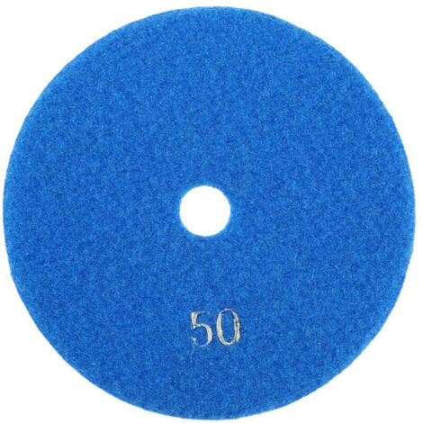 Jeffergarden Tampons de polissage diamantés humides de 5 pouces (125 mm) pour granit, béton et marbre (50 pièces)