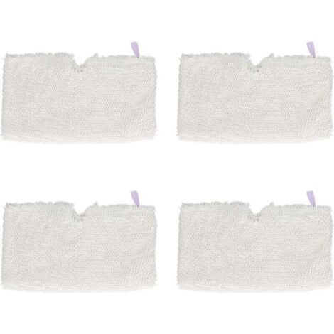 Jeffergarden Tampons de vadrouille en microfibre de remplacement, 4 pièces, tampons de vadrouille à vapeur pour Shark S3901 S3500 S3501