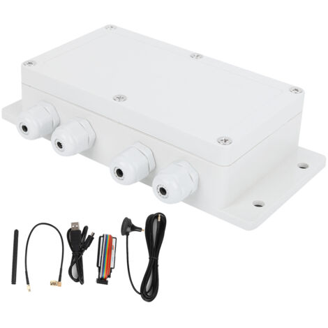 Jeffergarden Télécommande GSM 2G, sortie relais à 6 canaux, entrée d'alarme pour accès aux portes de sécurité, GSMRELAY6