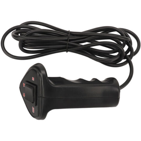 Jeffergarden Télécommande manuelle filaire pour treuil, contrôleur résistant aux intempéries pour élévateurs de camions 12 V-24 V 250 A