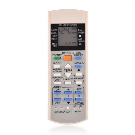 Jeffergarden Télécommande pour climatisation, ABS de remplacement A75c3300 A75c3706 A75c3708