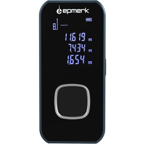 Jeffergarden Télémètre laser mini Lepmerk 60m, mesure de distance numérique avec capteur d'angle, calcul surface/volume