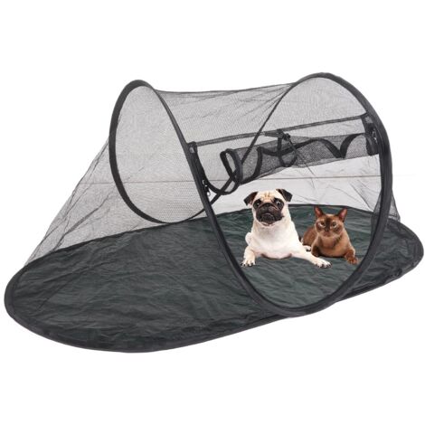 Jeffergarden Tente de clture pour animaux de compagnie Portable respirante pliable à l'extérieur de la tente de clture de chat pour les voyages en plein air
