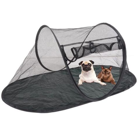 Jeffergarden Tente de clture pour animaux de compagnie Portable respirante pliable à l'extérieur de la tente de clture de chat pour les voyages en plein air