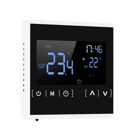 Jeffergarden Termostato Domestico Programmabile, Touchscreen Intelligente, Display Chiara, per Riscaldamento
