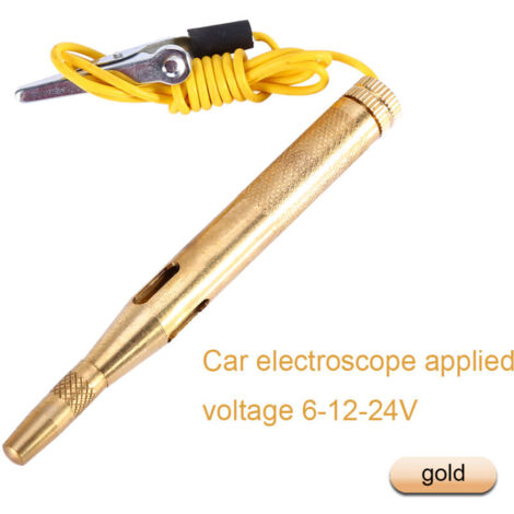 Jeffergarden Testeur de tension de voiture, petit testeur de circuit, matériau de haute qualité, camion confortable et sûr, adapté aux sports de conduite