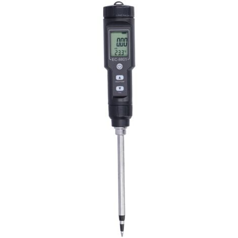 PRENFLE Jeffergarden Testeur EC avec écran LCD Compteur de température de conductivité du sol pour verger de jardin