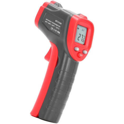 Thermomètre infrarouge Pistolet à température non humaine Pistolet laser infrarouge  numérique -58c ~ 752c, Pistolet laser Ir sans contact Thermomètre d'arme à  feu pour cuisine alimentaire - 