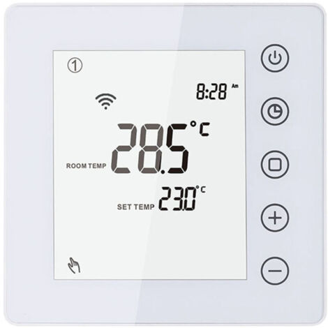 Jeffergarden Thermostat de chauffage électrique 16A SmartLife APP Control WiFi Room Écran tactile LCD Contrôleur de température intelligent numérique Semaine Programmable pour maison, école, bureau, h