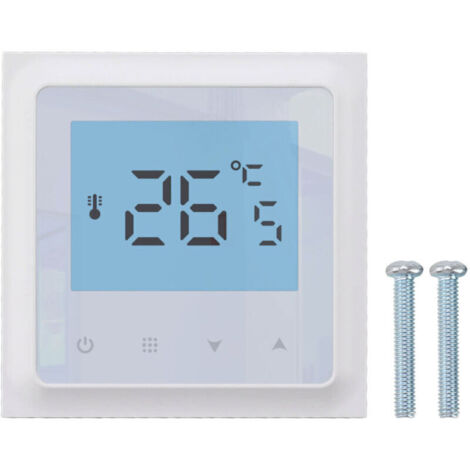 Jeffergarden Thermostat numérique AC 90-240 V, contrôle précis, programmation DIY, chauffage au sol pour poêle mural