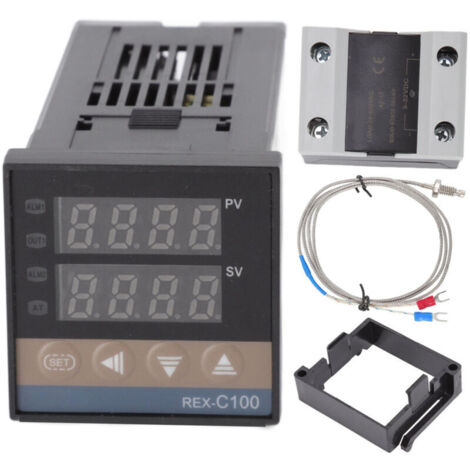 Jeffergarden Thermostat PID pour poulailler 0-400 °C avec relais thermocouple 100-240 V 40 A