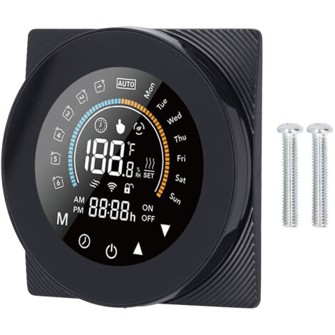 Acso 616062 Thermostat noir TFT610 program. + sonde de sol - IP21 Acso 616062 Thermostat noir TFT610 program. + sonde de sol - IP21