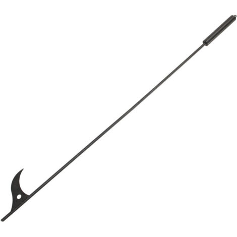 Jeffergarden Tisonnier en acier de 101,6 cm (40 pouces) de long, amovible, pour foyer extérieur, feu de camp, poêle à bois et usage intérieur