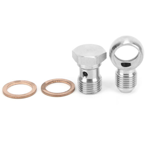 Jeffergarden Turbo Banjo Bolt Kit Droit 16mm vers 6AN 31502101026 pour Garrett TB03 T3 Turbo