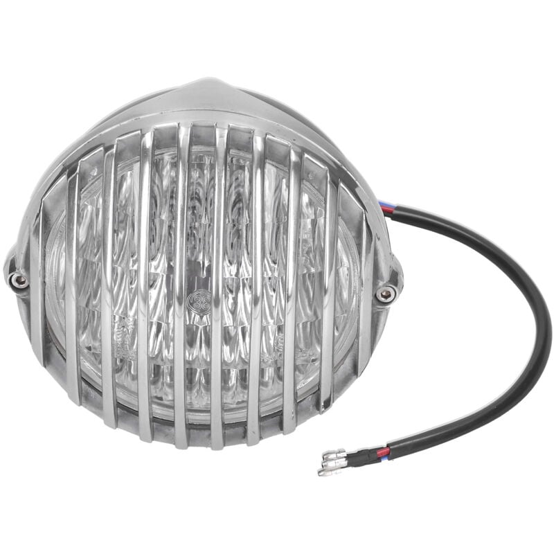 Image of Universal Motorrad Scheinwerfer Runde Grill Lampe Retro avt Scheinwerfer 12V 5in M10 Gewinde - Jeffergarden