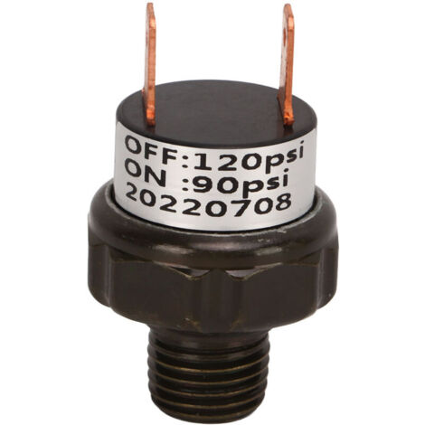 Jeffergarden Valve de commande de pression de compresseur d'air, pièce de rechange de voiture en acier inoxydable pour klaxons de Train 90-120PSI