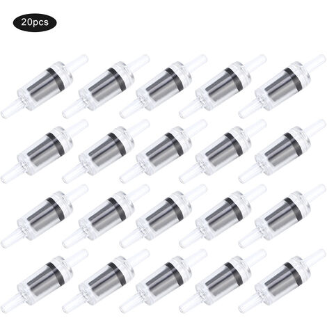 Jeffergarden Valve de contrle d'eau en plastique, 20 pièces, vannes d'arrêt pour Aquarium, pompe à Air, noir