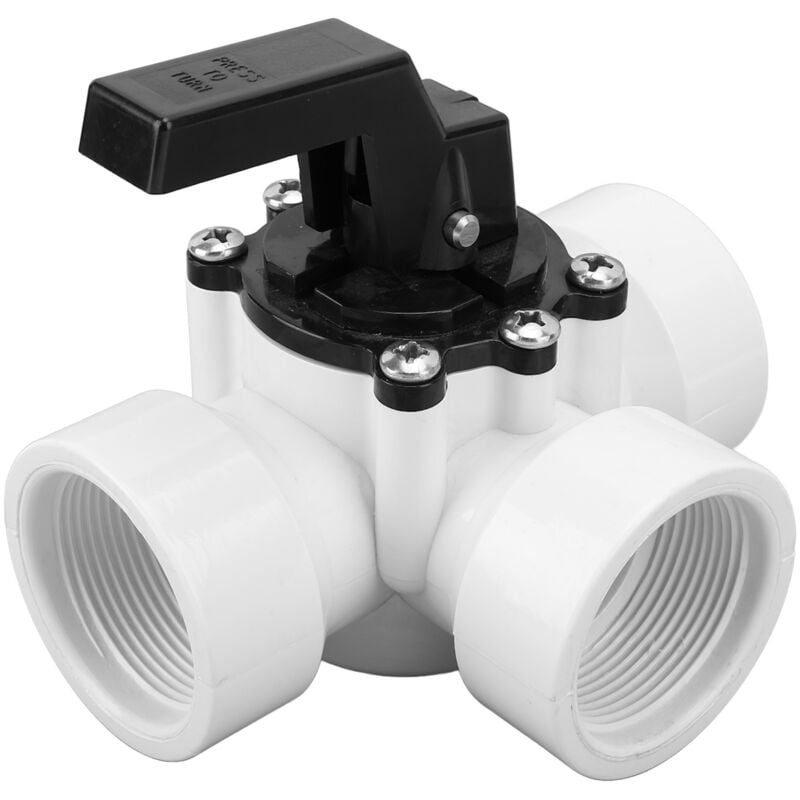 Jeffergarden Vanne de dérivation à 3 voies femelle G1-1/2 pouces, pièce de rechange en plastique pour piscine et Spa Zodiac Jandy 4715