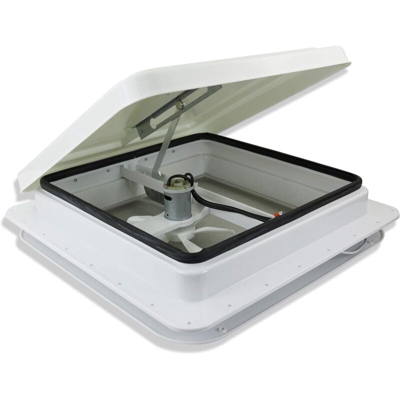 Jeffergarden - vent de toit universel pour camping-car, 14 pouces, avec ventilateur réversible 12V, pour Ventilation de camping-car