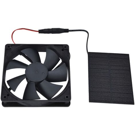 Jeffergarden Ventilateur de panneau solaire Kit de ventilateur d'extraction à énergie solaire professionnel pour poulaillers serres abris maisons pour animaux de compagnie 3W