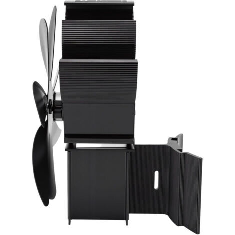 Jeffergarden Ventilateur pour poêle à bois, foyer à granulés, 7 pales, montage mural, autoportant