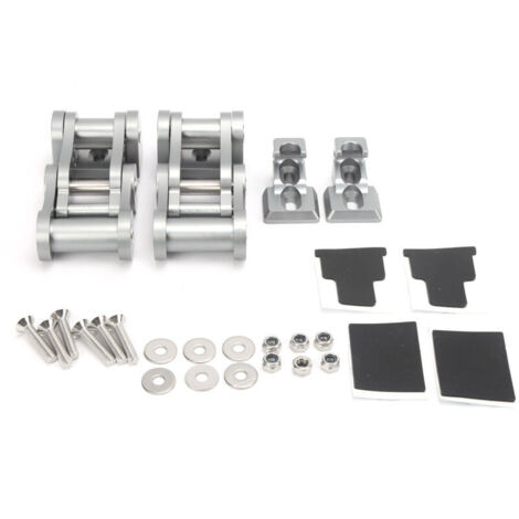 Jeffergarden Verrous de capot en alliage d'aluminium usiné CNC, compatibles avec Jeep Wrangler JK JKU 2007-2018 (titane)