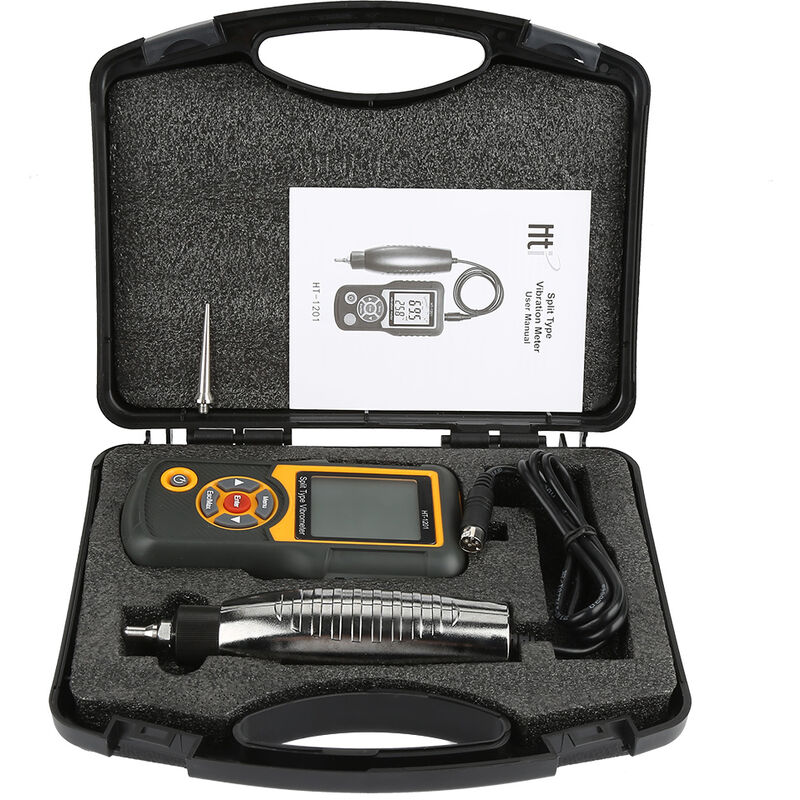 Jeffergarden - Testeur de vibrations de Type fendu de précision numérique, jauge de capteur d'accélération