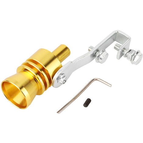 Jeffergarden Voiture Turbine sifflet tuyau d'échappement haut-parleur modifié Automobile moto voiture accessoires or