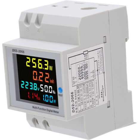 Jeffergarden,D522066 compteur de wattheure domestique Type de Rail 220V compteur d'énergie monophasé intelligent AC40.0300.0V