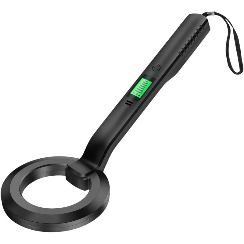 Jeffergarden - Détecteur de métaux portatif avec écran lcd, alarme sonore/vibrante avec indication de basse tension, étanchéité IP66