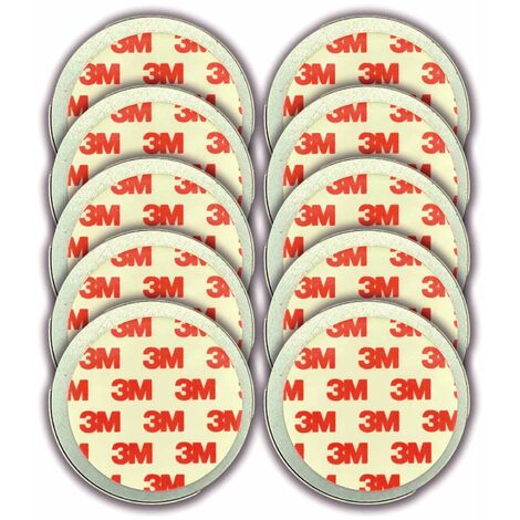 Jeising 10er Set Magnethalter fr Rauchmelder - CO Melder selbstklebend, (Magnetbefestigung Wand- und Deckenmontage) mit Haltekante fr Wandmontage geeignet, 3M Premium Magnetpad