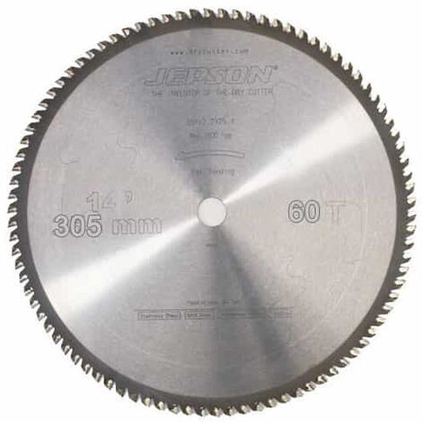 JEPSON Lame de scie carbure Ø305mm - Acier/Inox - 600530 40 - 305 mm - 2.2 mm - 25,40 mm - 60 dents