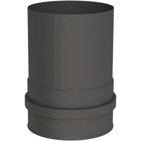 Jeremias PELLET-LINE Geräteanschluss mit FU-Muffe inkl. Dichtung  Edelstahl schwarz Ø 80 mm