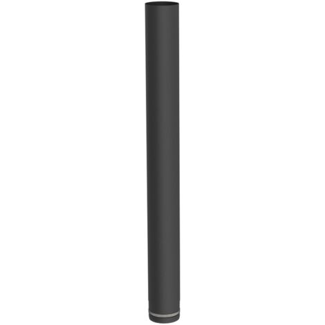 Jeremias PELLET-LINE Längenelement 1000 mm Edelstahl schwarz Ø 100 mm